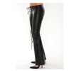 Women Faux Lace Up Club Pants 